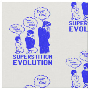 Tecido evolução de superstição engraçada