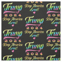 Excelente Trump 2024 Rainbow Tie Dye Keep America
