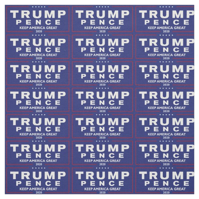 Tecido Excelente Trump & Pence Keep America 2020, ZSSG (Modelo)