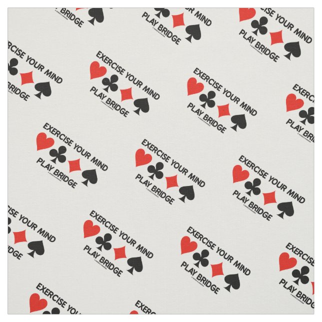 Tecido Exerça A Sua Mente Jogar Ponte Quatro Conjuntos De (Modelo)