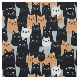 Tecido Exército preto e laranja do Halloween