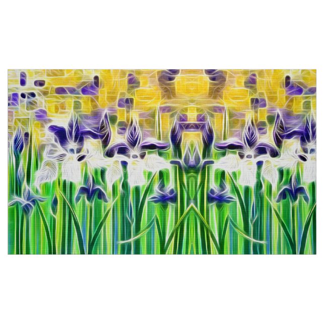 Tecido Exotic Iris’s of Summer  (Fat Quarter)