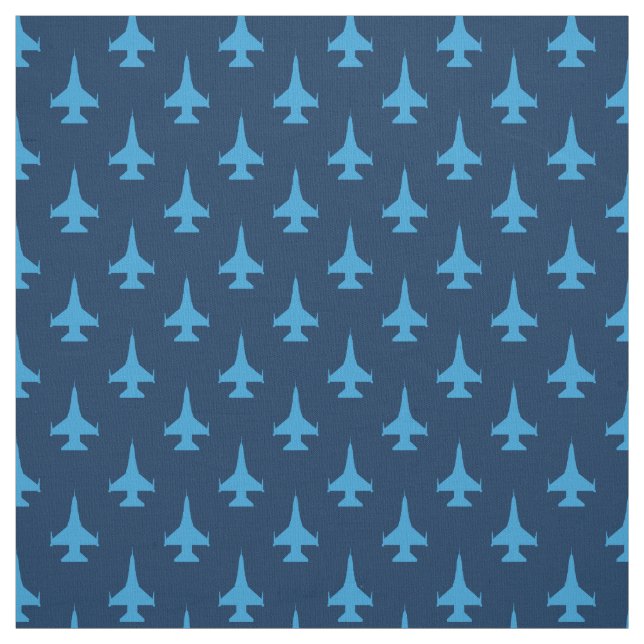 Tecido F-16 Viper Fighter Jet Pattern Blue (Modelo)