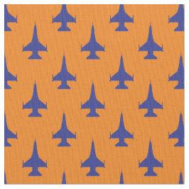 Tecido F-16 Viper Fighter Jet Pattern Blue
