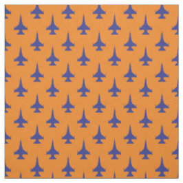 Tecido F-16 Viper Fighter Jet Pattern Blue