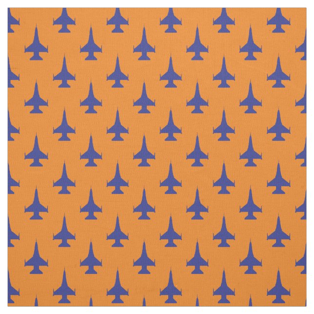 Tecido F-16 Viper Fighter Jet Pattern Blue (Modelo)