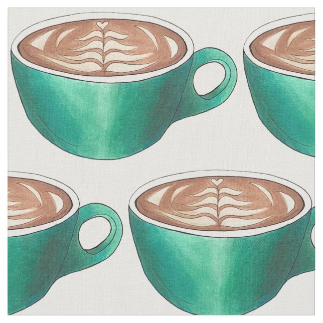 Tecido F é destinado à taça de café de café de café de la (Detalhe)