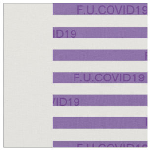 Tecido F.U.COVID19 Stripes Roxas