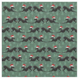 Tecido Fábico de Natal italiano Greyhound
