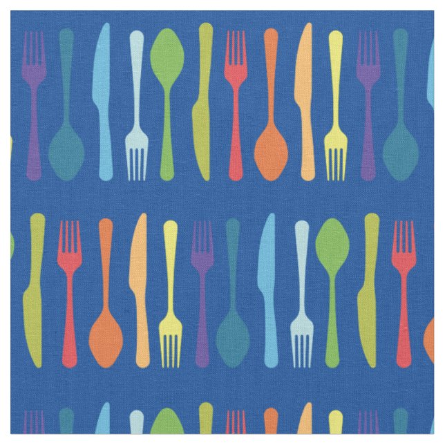 Tecido Faca Fork Spoon - Cozinha (Detalhe)