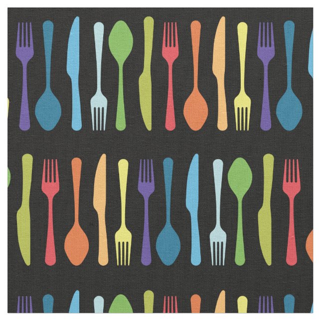Tecido Faca Fork Spoon - Cozinha (Detalhe)