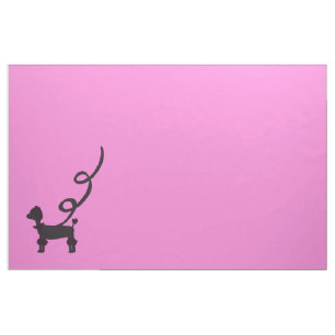 Tecido Faça um rosa da saia da caniche