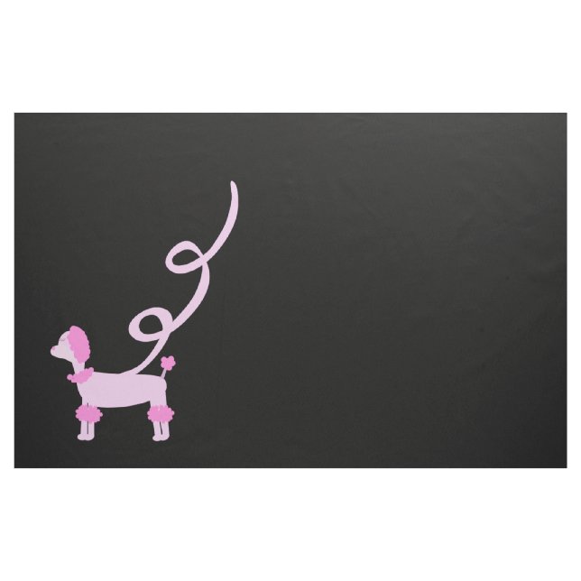 Tecido Faça uma saia da caniche enegrecer (Jarda)