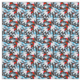 Tecido Face de ave aquosa - Abstrato de cor vibrante e co