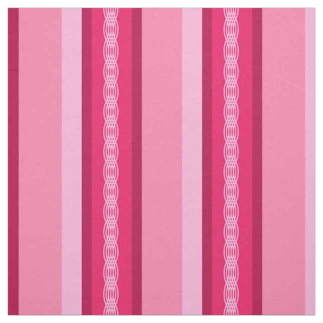 Tecido Faixa de atração do século médio - rosa e vinho (Modelo)