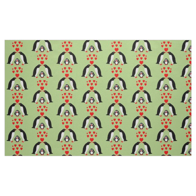 Tecido Família dos pinguins (Fat Quarter)