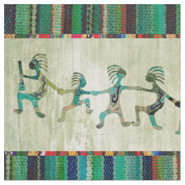 Tecido Família engraçada KOKOPELLI + suas ideias