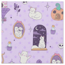 fantasioso roxo halloween assustador fantasma gato
