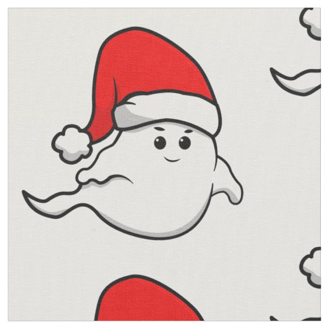 Tecido fantasma feio de natal santa claus assustador (Detalhe)