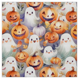 Tecido Fantasmas bonitos e assustadores e valete de lante