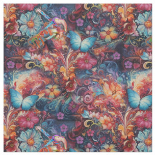 Tecido Fantasy Flowers expressa a alegria da natureza