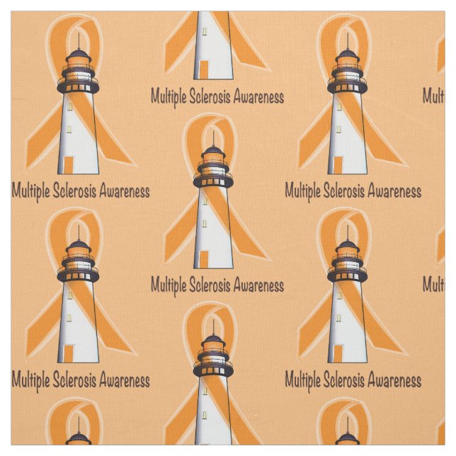 Tecido Farol da esclerose múltipla da esperança (Modelo)