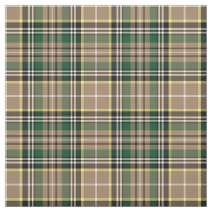 Tecido Farrell Tartan Pattern Tan Xadrez Irlandesa