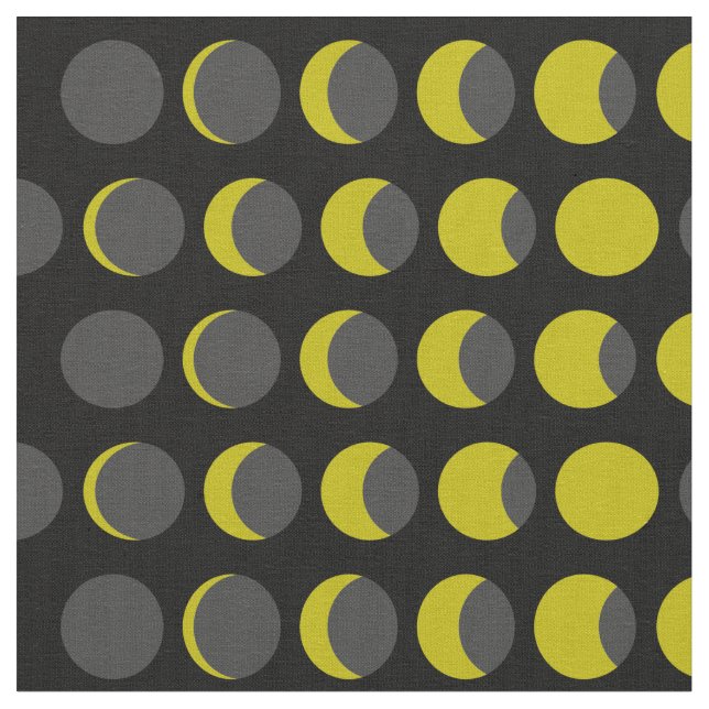Tecido Fases da Lua Meio século Moderna (Detalhe)