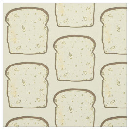 Tecido Fatia de Comida Branca de Pão de Pão Branca