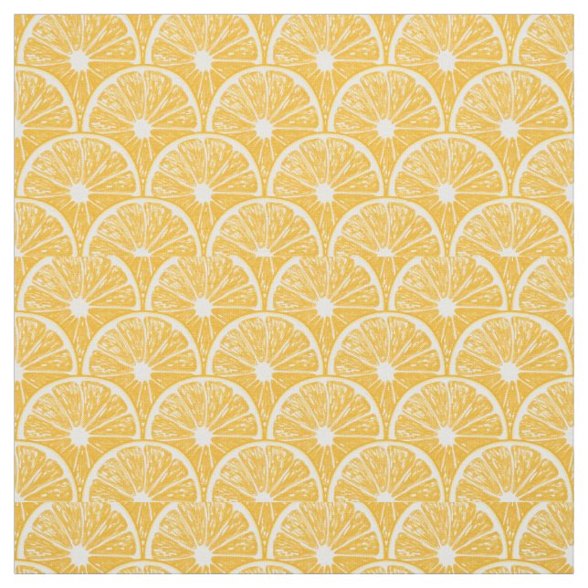Tecido Fatias de laranja, design de fruta tropical (Modelo)