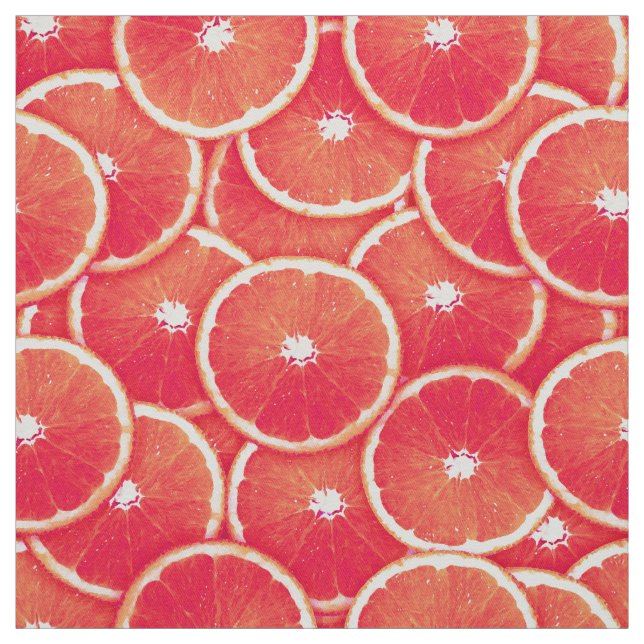 Tecido Fatias de toranja rosa (Modelo)