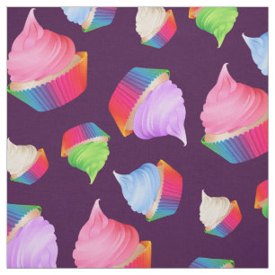 Tecido feito sob encomenda da cor dos cupcakes