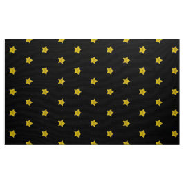Tecido Feliz aniversário, Dourado retrocesso de Star Holl