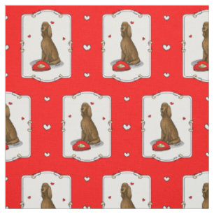 Tecido Feliz dia de os namorados Be Mine Irish Setter (ve