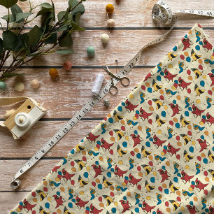 Tecido Feliz Dia de Pássaro Pássaros Cartoon Ameaçaram An