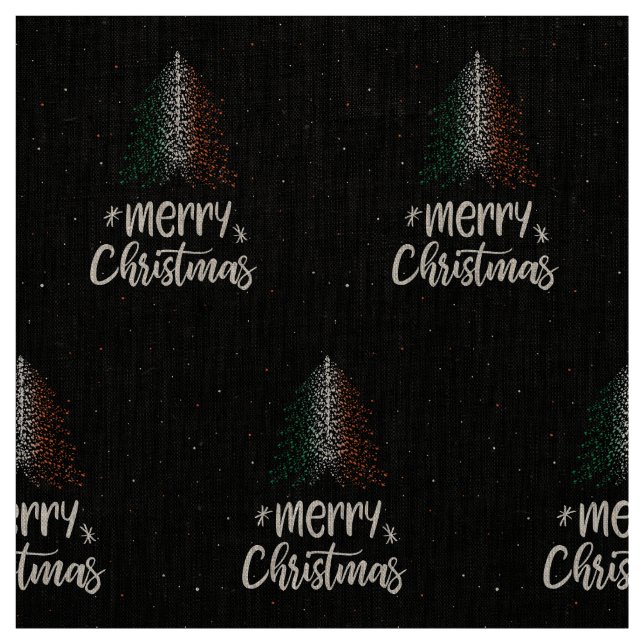 Tecido Feliz Natal com a bandeira da Irlanda (Modelo)