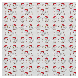 Tecido Feliz Pintinho de Natal com Papai Noel