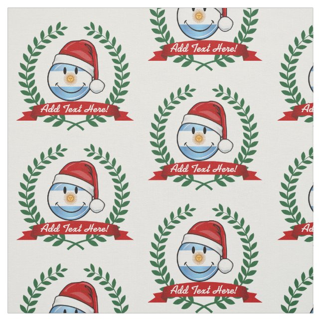 Tecido Feriado de Bandeira da Argentina, sorrindo Jolly (Modelo)