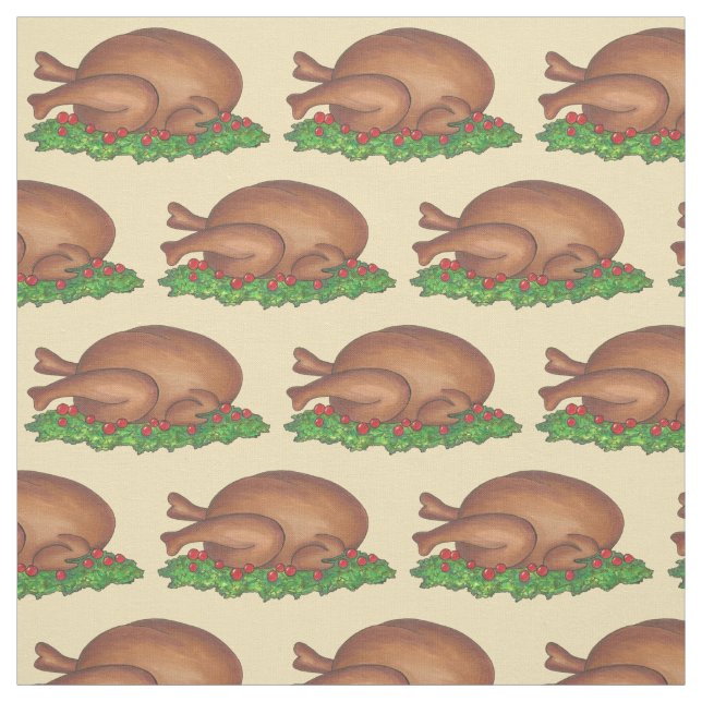 Tecido Feriado de Natal de Ação de Graças Turquia Carne P (Modelo)