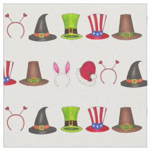 Tecido Feriado Hats Halloween Páscoa Natal 4 de julho