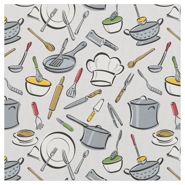 Tecido Ferramentas da cozinha (Detalhe)