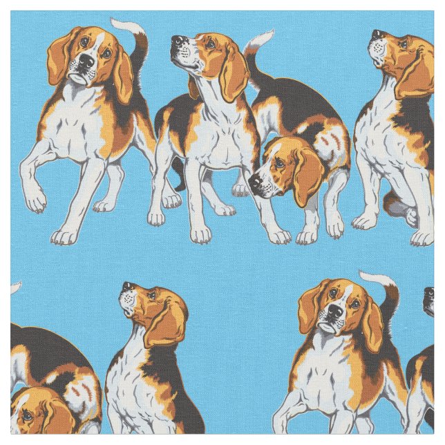 Tecido ferros de beagle (Detalhe)