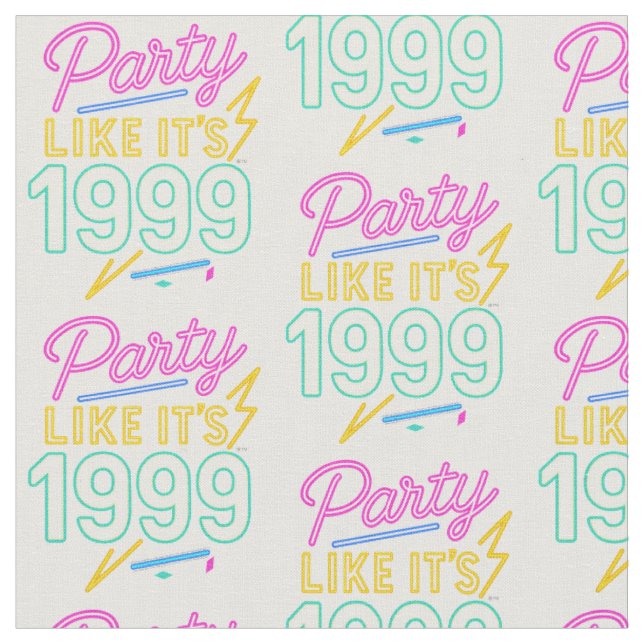 Tecido Festa Como Se Fosse 1999®™ – Neon Voltage (Detalhe)