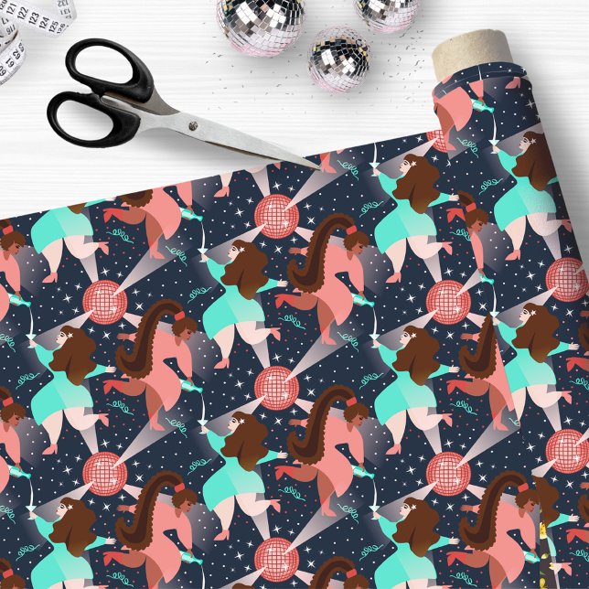Tecido Festa de vamos! (A fabric designed for party animals (birthday, New Year’s Eve, disco party, ...))