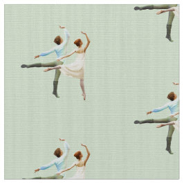 Tecido Figuras dança do balé de Romeo & de Juliet em