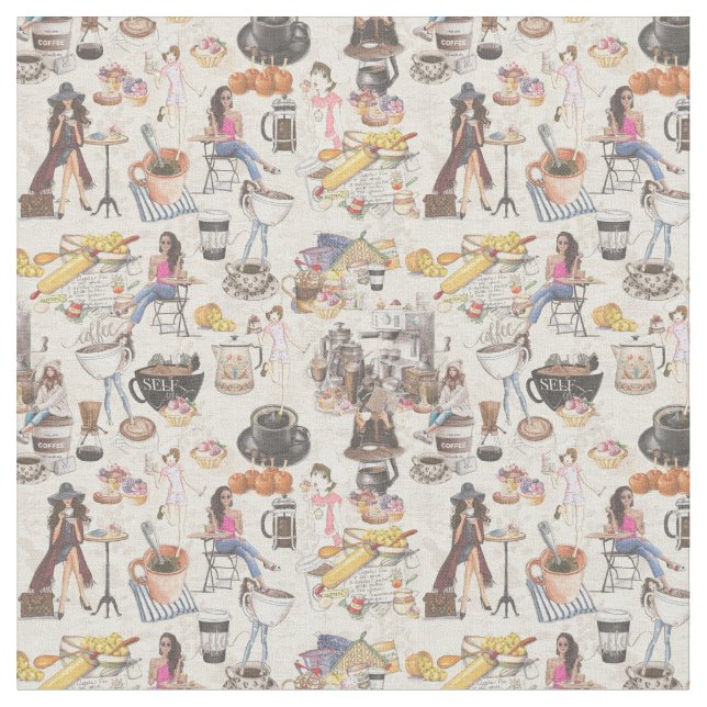 Tecido Fika Tradição Sueca de Café (Detalhe)