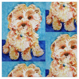 Tecido Filhote de cachorro "Ollie" de Cavapoo.