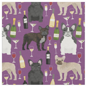 Tecido Filhote e roxo de vinho