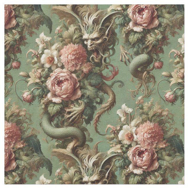 Tecido Finaria do Drac - Azulejo clássico gótico (Detalhe)