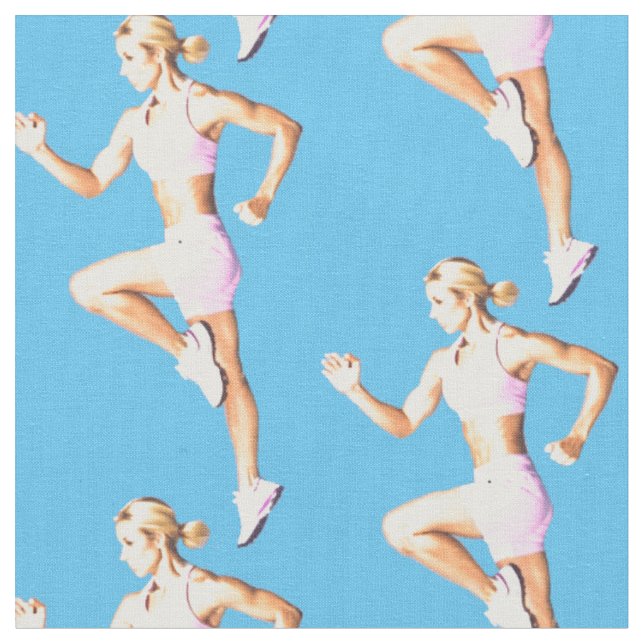 Tecido Fit Female Runner Thunder_Cove  (Detalhe)